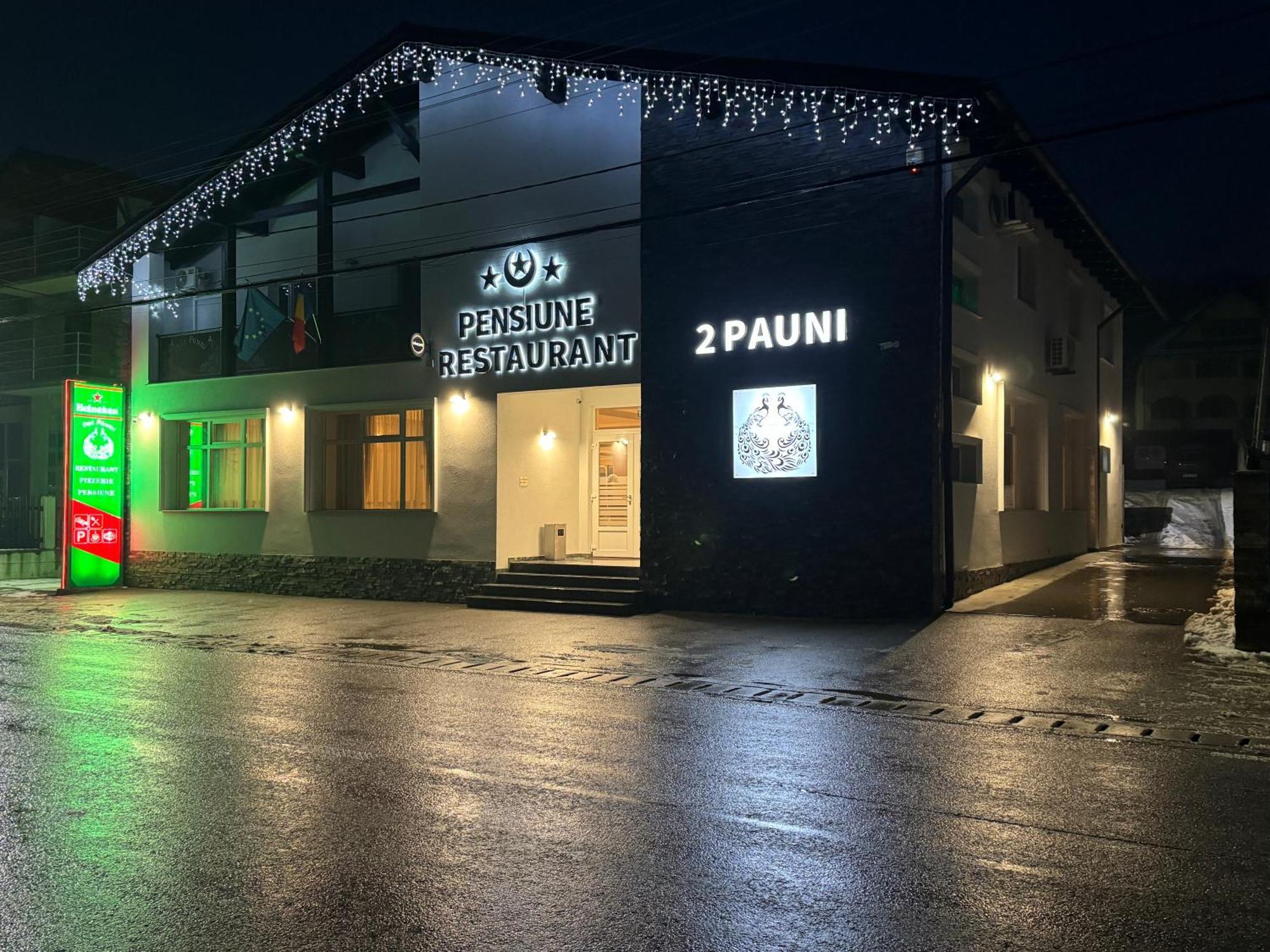 Pensiune Restaurant Pizzerie 2 Pauni Borşa المظهر الخارجي الصورة